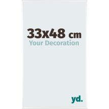 Your Decoration - 33x48 cm - Cadres Photos en Aluminium Avec Verre acrylique - Anti-Reflet - Excellente Qualité - Blanc Brillant - Cadre Decoration