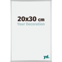 Your Decoration - 20x30 cm - Cadres Photos en Aluminium Avec Verre acrylique - Anti-Reflet - Excellente Qualité - Argent Brillant - Cadre Decoration