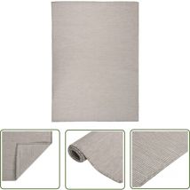 The Living Store Outdoor-Teppich Flachgewebe 200x280 cm Taupe - Outdoor-Teppich - Balkon-Teppich - Terrassen-Teppich - Flachgewebe-Teppich