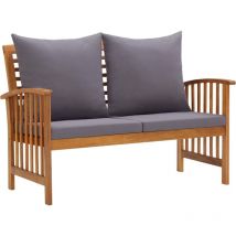 Furniture Limited - Panca da Giardino con Cuscini 119 cm in