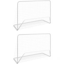 Furniture Limited - Porte da Calcio 2 pz con Reti 182x61x122 cm