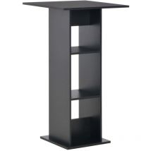Furniture Limited - Tavolo da Bar Nero 60x60x110 cm