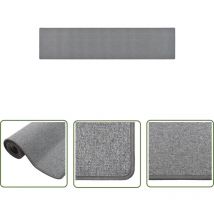 The Living Store Teppichläufer Dunkelgrau 50x250 cm - Teppichläufer - Dunkelgrauer Teppich - Wohnzimmer Teppich - Schlafzimmerschmuck - Küchenvorleger