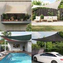 Homemiyn - Furniture Limited - Voile d'ombrage 160 g/m² Rouge 5x5 m pehd