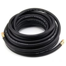 Youyijia 15m Air Compressor Hose 9.5mm Bore Airline Air Hose Internal Soft Rubber with Quick Release Fittings
