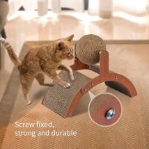 Youyijia Cat Scratcher with Hanging Toy Sisal Ball Cat Scratching Board Durable Board Pads prevents Furniture Damage