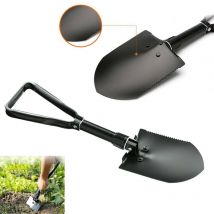 Youyijia Folding Shovel Spade Black Mini Trenching Shovel for Garden Camping Hiking Outdoor