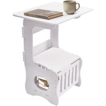 Youyijia Moderner Beistelltisch Mit Stauraum & Deckel – Kompakter Nachttisch/sofatisch Für Wohnzimmer, Schlafzimmer & Badezimmer, Hohlraum-design Für 