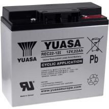 YUASA Batería de Reemplazo para Alumbrado de emergencia Alarmas 12V 22Ah cíclica