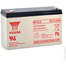 Yuasa - Batterie plomb agm NP12-6 6V 12Ah F6.35