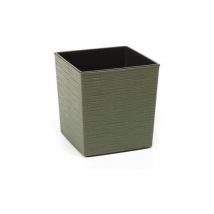 Yukka Eco Pot - Square - Green (25cm Square)-LM836FG