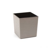 Yukka Eco Pot - Square - Grey (25cm Square)-LM836G