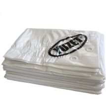 2.7m x 3.5m White XT Tarpaulin Heavy Duty Tarp Ground Sheet Ribbed Strength