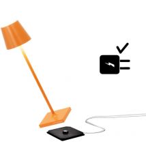 Poldina Pro Micro, Lampada da tavolo led senza fili Ricaricabile, Temperatura colore 2200-2700-3000K, IP65 Uso Interno/Esterno Batteria Lunga Durata,