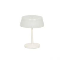 Zafferano - sister light mini Lampe de table led intelligente Wi-fi Blanc nacré rechargeable et dimmable