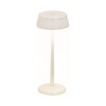 Zafferano - sister light Wi-fi Lampe de table led intelligente rechargeable et dimmable Blanc Perle
