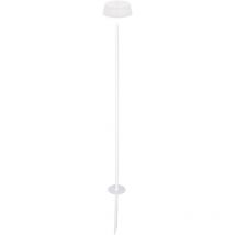 Zafferano - sister light Wi-fi piquet Lampadaire intelligent Blanc Perle rechargeable et dimmable