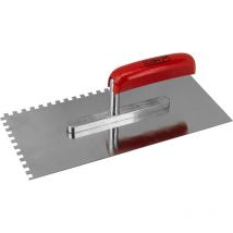 Zahnglättekelle 280 x 130 mm, Zahnung 6 x 6 mm rostfrei Fliesenwerkzeug