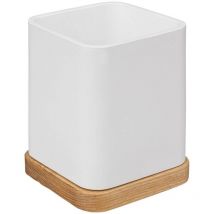 Zahnbürstentopf aus kunstharz naturéo weiß - 5five