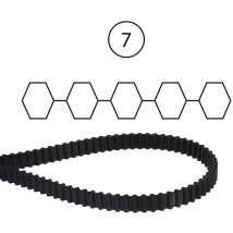 Zahnriemen Flachklingen-Rasentraktor AGS 122 2000-DS8M-25