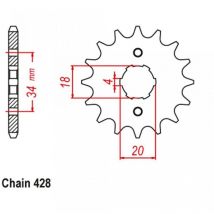 Zahnstangeausgang Jtsprockets Für Daelim 125 Vt Evolution