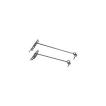 Zahnstangenhaken mit Griff Ø8 x 600mm BOURG MERMIER zum Anschrauben - Kataphorese schwarz - M-320602