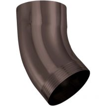Zambelli - Fallrohrbogen 40 Grad verzinkt, einteilig gefalzt Rohrbogen hoher Korrosionsschutz, einfache Montage ohne löten, DN80 / 80mm Kupferbraun