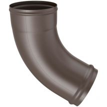 Fallrohrbogen 72 Grad verzinkt, mit Wulst Rohrbogen hoher Korrosionsschutz, einfache Montage ohne löten, DN100 / 100mm Kupferbraun - Zambelli