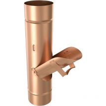 Regenwasserklappe ohne Sieb Kupfer 120 mm 117200 - Zambelli