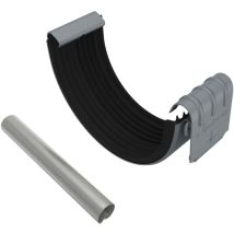 Zambelli - Rinnenverbinder verzinkt inkl. Wulstverbinder Dachrinnenverbinder für Dachrinne halbrund, Montage ohne löten, 105 mm / 250/8 teilig