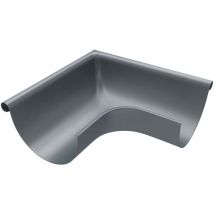 Zambelli - Rinnenwinkel 90 Grad (Außenwinkel) verzinkt Dachrinnenwinkel mit Wulst außen für Dachrinne halbrund, ohne löten, 105 mm / 250/8 tlg