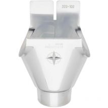 Zambelli - Tubulure de vidange Galvanisée - 250 DN80 Argent, Semi-Circulaire