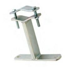 zanca da tassellare staffa tipo emilia fissaggio antenna tv palo 15 cm