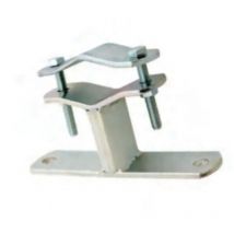 Varie - zanca da tassellare staffa tipo emilia fissaggio antenna tv palo 5 cm
