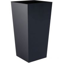 Urbi tall pot 2 litres, en plastique, 12,6 x 12,6 x 20 cm en couleur Anthracite - Anthracite
