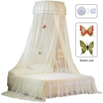 Baldacchino per letto universale a cupola Ingresso singolo Letto a rete fine Tenda in pizzo a rete Arredamento camera da letto in stile principessa