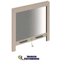 Zanzariera a molla avvolgibile per finestre varie misure e colori colore: avorio ral 1013 misure: 100x170