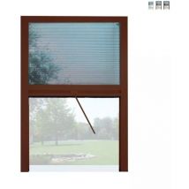 Zanzariera a plisse in kit riducibile universale Melodie per finestra verticale 160x160 Marrone