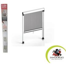 SG - Zanzariera a rullo 'flash' con frizione insetti porte finestre verticale colore: bronzo misura: 100x160