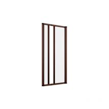Ferramente - Zanzariera a Rullo Laterale a 2 Ante Riducibili portefinestre zanzariere Misura 280x250 marrone