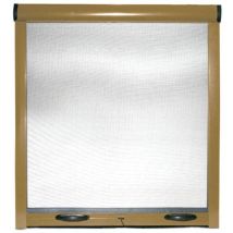 San Marco - Zanzariera a rullo per finestra di casa con frizione in kit riducibile 120x170 cm Bronzo