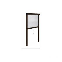 Stop Inset - zanzariera a rullo riducibile marrone universale finestre in alluminio (15346V) cm 80X170 (17863)