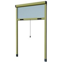 Irs - Kit 2 Zanzariere Alluminio Sottili Verticale Bianco Cm.160x170