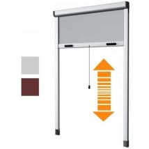 Zanzariera Bazar Marrone 250 cm x 160-140 cm – Avvolgimento automatico – Telaio in alluminio – MEDAL