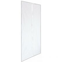 Zanzariera c/velcro x porte 140X240 bianca a strisce magn. riducibile