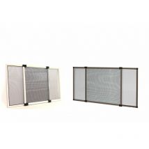 Kasart - Zanzariera estensibile 40 x 50 per porte e finestre tapparella silver o avorio colore avorio