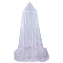 Zanzariera in poliestere con cupola pensile, misura universale 60x250x850 cm, Rosa chiaro
