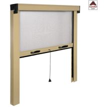 Zanzariera avvolgibile in alluminio avorio – 120x170 cm – Fibra di vetro PVC – Facile installazione