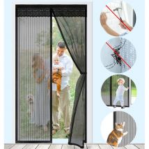 WAY - Zanzariera magnetica per porta, senza foratura, antigraffio, utilizzabile per installare balconi, terrazzi, porte interne, zanzariere 100 x 220
