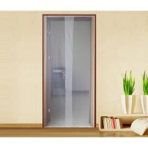 Moustiquaire pour porte de balcon avec ruban adhésif Blanc l. 150 h. 250 cm